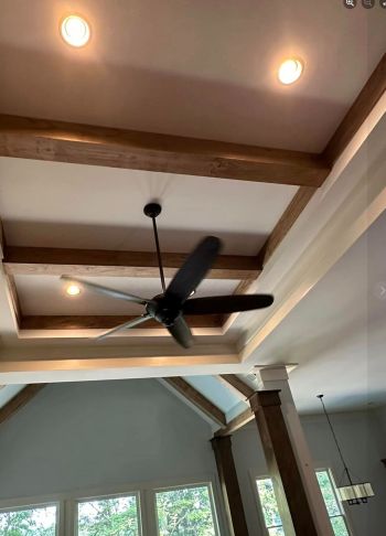 Ceiling fan installation by Meehan Electrical Services.